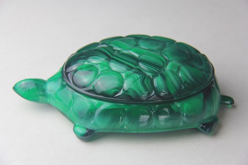 Westmoreland green slag - green, glass